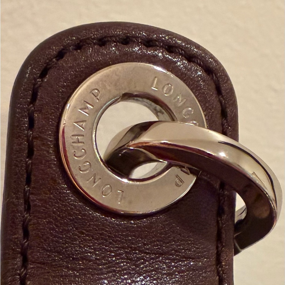 Longchamp Brown Leather Tote Bag Classic Design - Picture 8 of 11